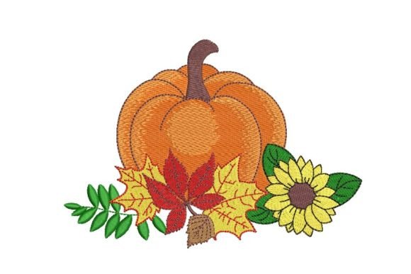 Pumpkin with Autumn Leaves Design Review