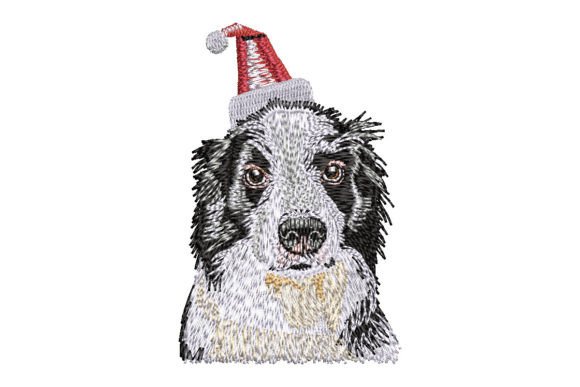 Review: Border Collie Wearing a Santa Hat Embroidery