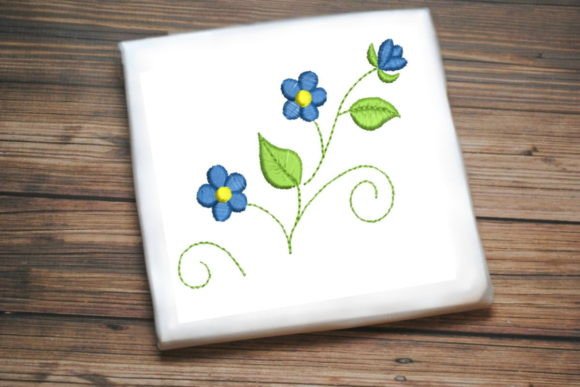 Review: Cute Blue Flowers Leaves for Holiday Crafts