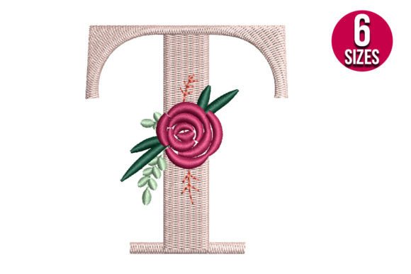 Review: Floral Alphabet T Letter for Business Merch