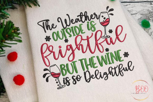 Reviewing The Weather Outside is Frightful Embroidery